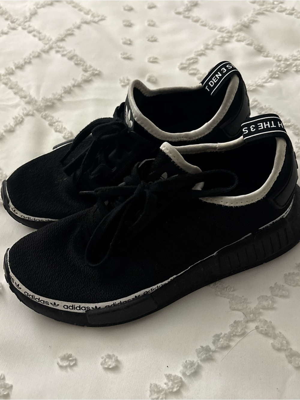 adidas Black and White Low-Top Sneakers